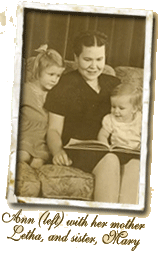 Ann Shorey as a child with her Mother